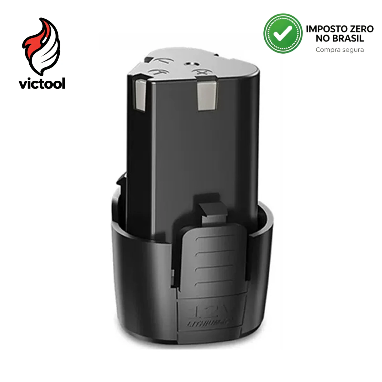 Baterias de Lítio Recarregáveis 12V 1300mAh para Ferramentas Elétricas, Bateria de Íon-Lítio de Substituição para Parafusadeira Elétrica