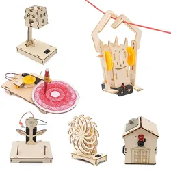1/6pcs STEM Toys STEM Kits 3D Wooden Puzzles Educational Science Projects Building Model Kits Halloween Gifts for Boys & Girls
