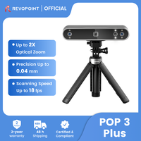 Revopoint POP 3 PLUS 3D Scanner For 3D Printer 0.04mm Precision 18fps Speed Handheld Scanner Standard Medium Object 3D Scanner