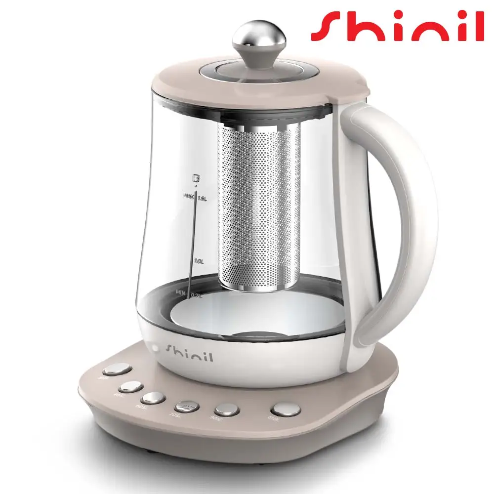 Shinil 1.5 L Wireless Teapot SEP-C1500KP Insulation Glass Tea Maker Electric Kettle Teapot Kettle Electric Pot Wireless Kettle