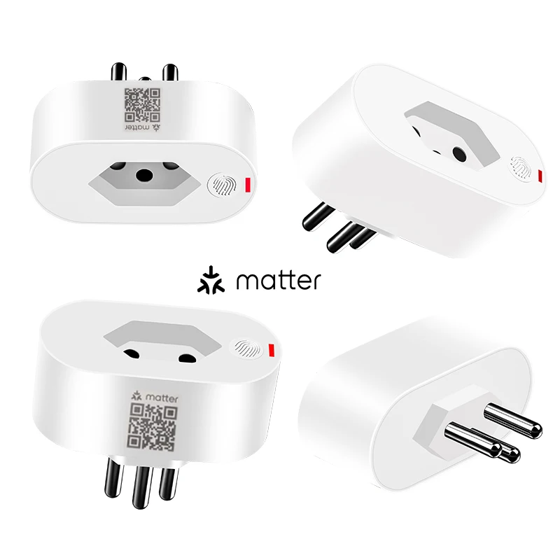 UseeLink Matter Smart Plug BR 16A Smart Socket APP Power Electrical Socket WiFi Work With Homekit Alexa Google Assistant