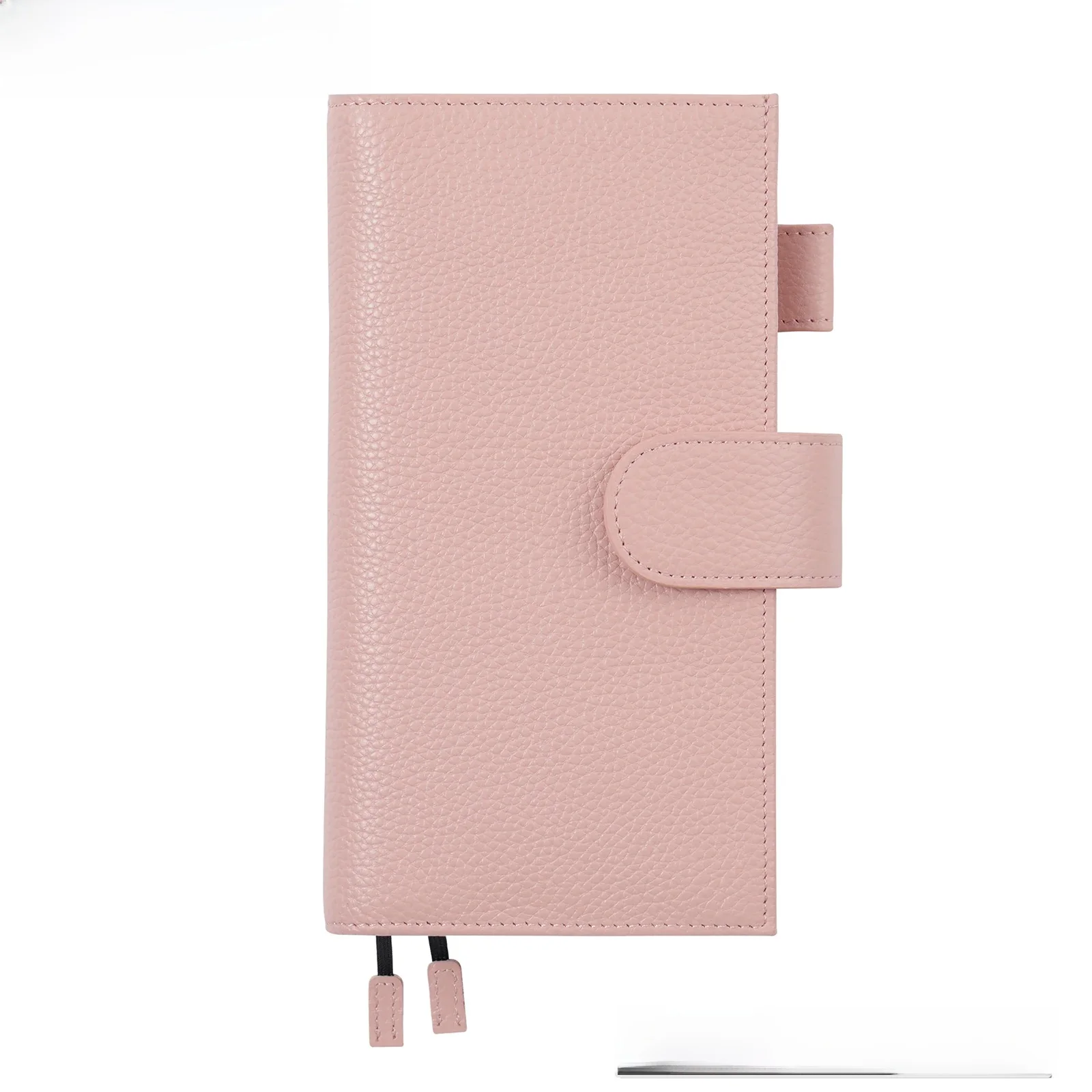 Moterm Pebbled Leather Original Weeks Cover do Hobonichi i Skinny Mini Happy Planner z tylną kieszenią i podwójnymi zapięciami na zatrzaski. — zdjęcie produktu 6