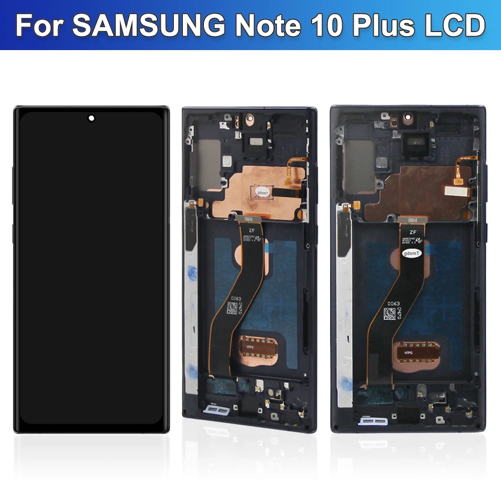 TFT Note 10 Plus Display Screen Assembly for Samsung Galaxy Note10+ N975F N975F/DS Lcd Display Touch Screen with Frame Parts