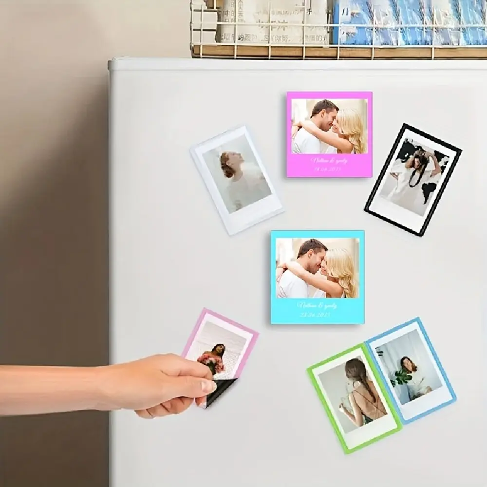 Personalized Gloss Plastic Photo Fridge Magnet Vivid Print Thoughtful Gift For Bridesmaids Wedding Birthday Holiday Decor