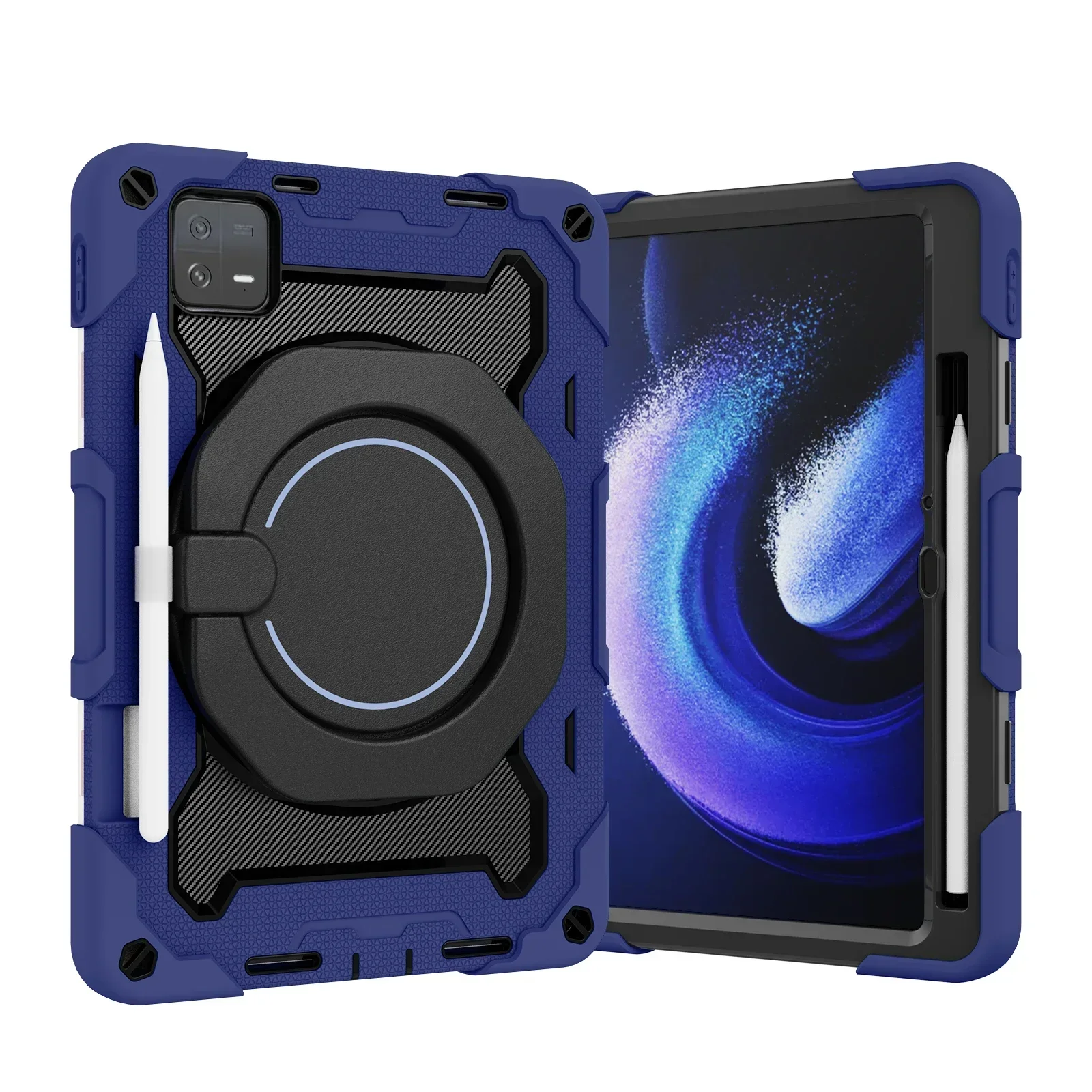 Etui dla dzieci do tabletu Xiaomi Pad 5 6 Pro 11 cali 5Pro 12.4 Obrotowe etui do tabletu Redmi Pad SE 11 10,61 cala 2022 Armor Stand Coque — zdjęcie produktu 7
