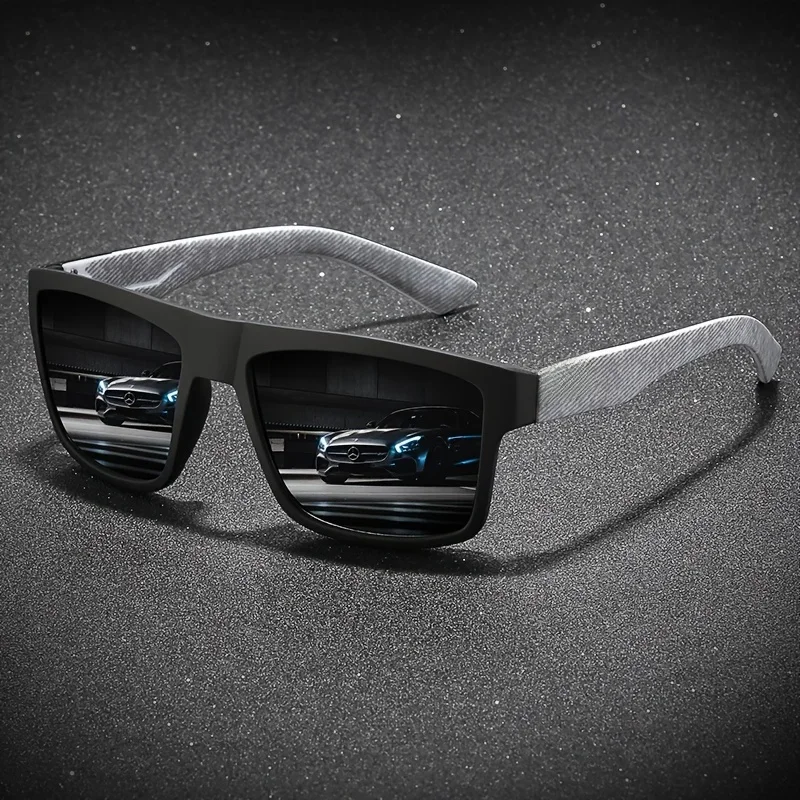 Lunettes de soleil polarisées carrées Vintage pour hommes et femmes, pour la conduite, la pêche, marque de luxe de styliste, pour conducteur, UV400
