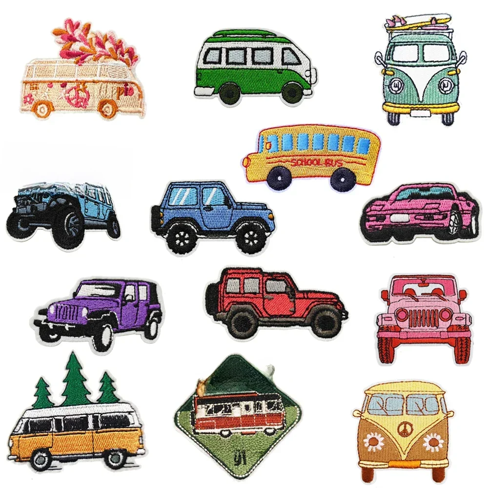 AliExpress UK Cute Cartoon Car Motorcycle Bicycle Emblem Clothing Accessories Badge Sticker Embroidered Embroidery