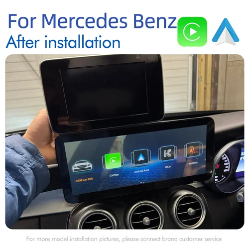 Imagen 2 del producto Pantalla táctil Carplay para Mercedes Benz A GLA CLA clase W176 X156 C117 2012-2018 reproductor Multimedia de coche Radio Navi automotriz