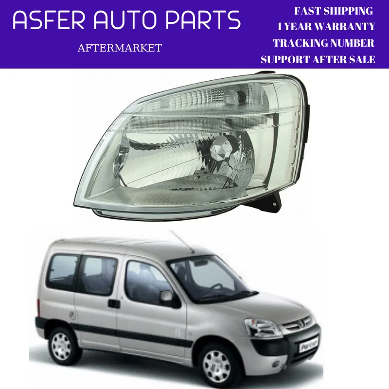 Headlight For Peugeot Partner Cıtroen Berlingo 2003-2009 Left Right Electric and Motorized  6205.ZA 6204.ZA 6205.AW 6205.A