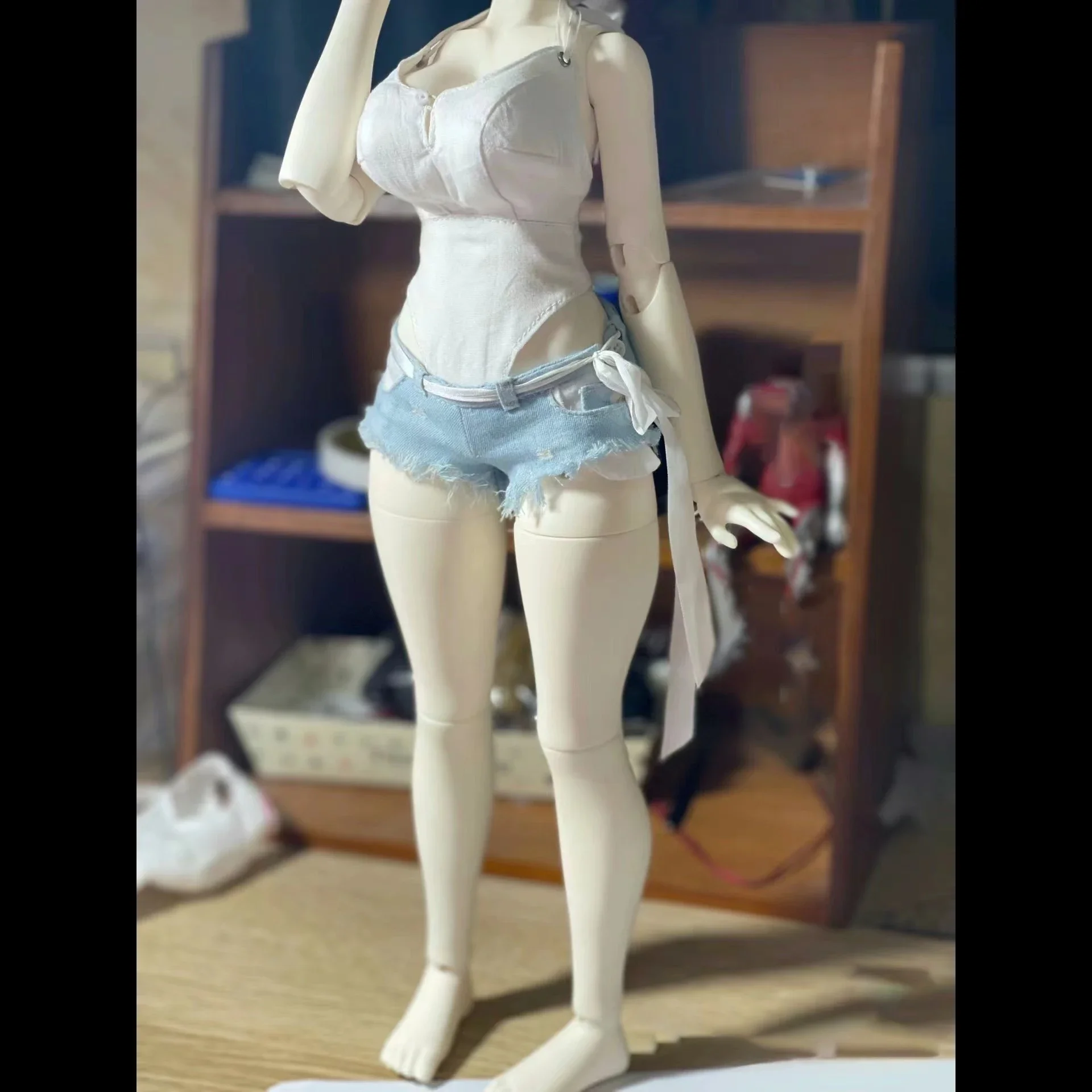 Korpus lalki BJD 1/4, ruchome stawy, żywica, korpus kobiety, akcesoria DIY do lalek, do lalek BJD 1/4, zabawki, prezenty. — zdjęcie 2