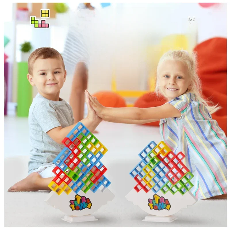 Tour Tetris 3D, jouets empilables d'équilibrage, jeux de société pour enfants, assemblage de planche de Puzzle, brique éducative, fêtes, jouets de voyage, nouvelle collection