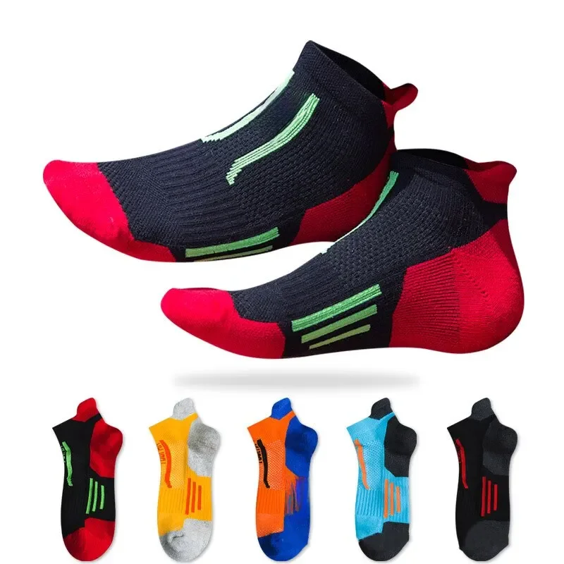 AliExpress MOMMIELIFE 3 Pairs Men Sport Running Socks Outdoor Cycling Socks Breathable Cotton Men Basketball Socks Camping