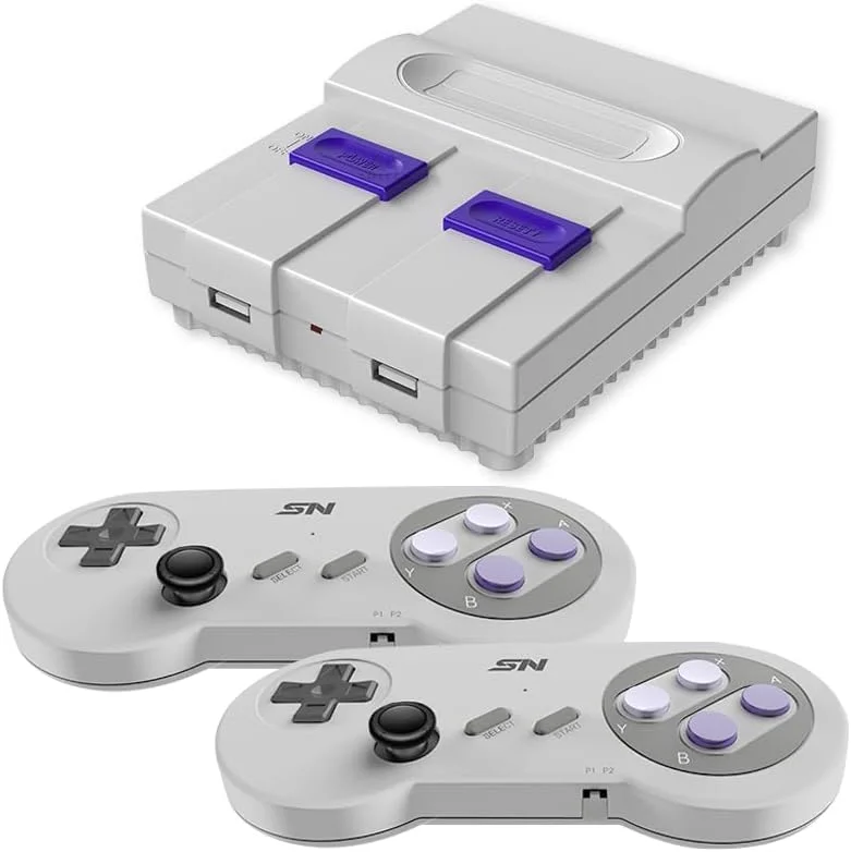 

Retro game console with 4K HDMI output, built-in 821 high-definition games, and USB handheld retro game controller.