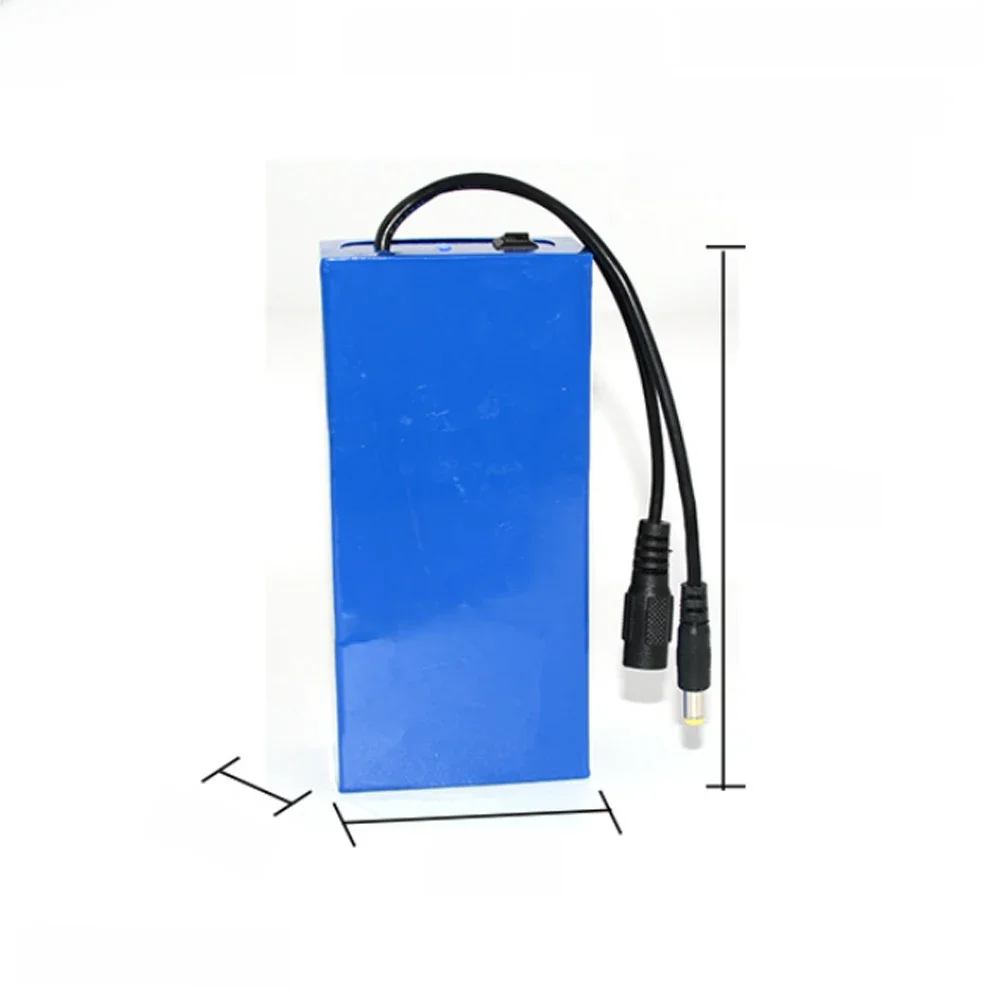 18650 Battery pack 3S4P DC 12V 12000mAh For LED light strip instrument Monitoring equipment Speaker outdoor night battery