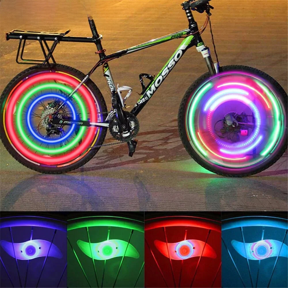 AliExpress cycle zone Mountain Biking Road Vehicle Wind Fire Wheel Color Spoke Light Rim Light Tire Wheel Light Night Riding Night Riding Equipment Ac