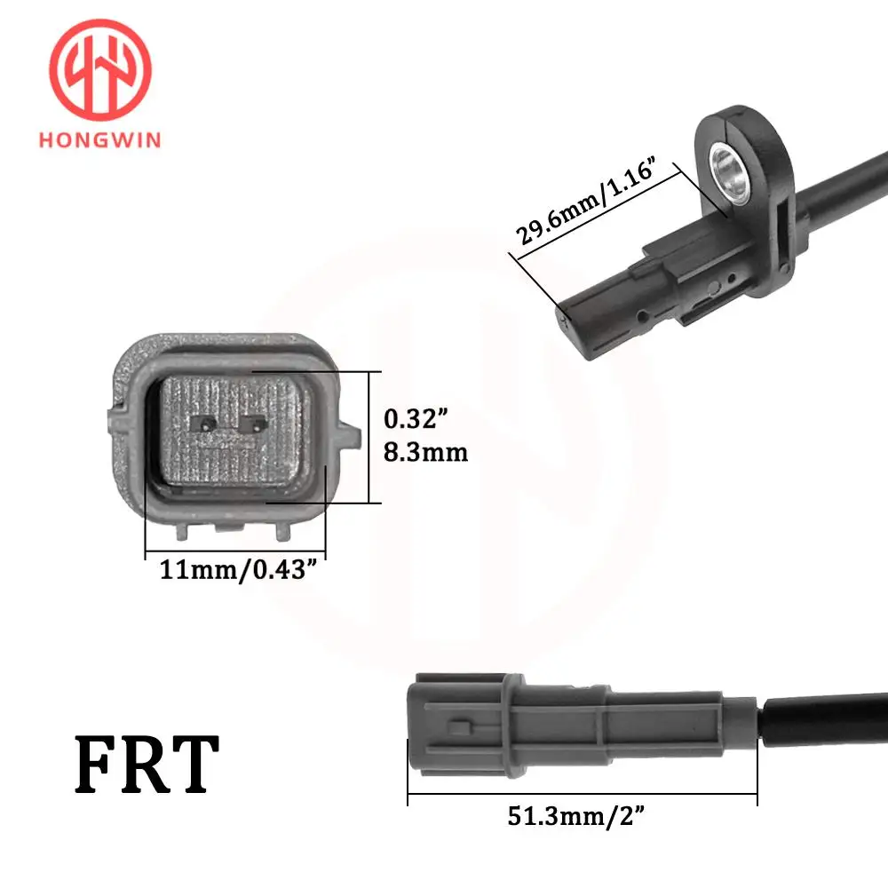 For Hyundai Solaris 2 Kia Rio 4 New Front Rear Left Right ABS Wheel Speed Sensor 59810-H5400,59830-H5400,91920-H5200,91921-H5200