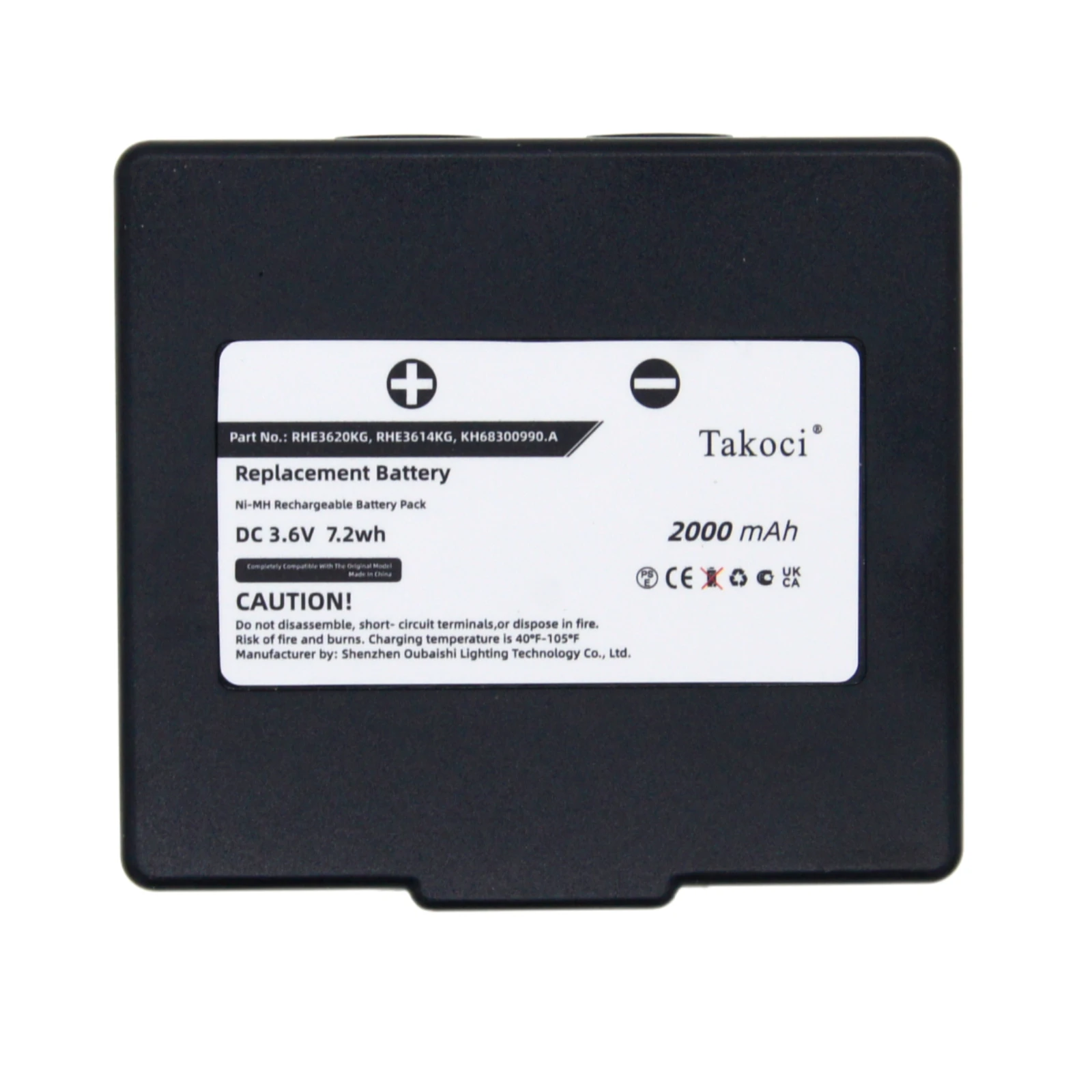 Replacement Battery for Abitron  Mini, Mini EX2-22 KH68300990.A 3.6V/Hetronic  Potain P-63418-95 Nova Mini CS 434 HET300 HT-01 M