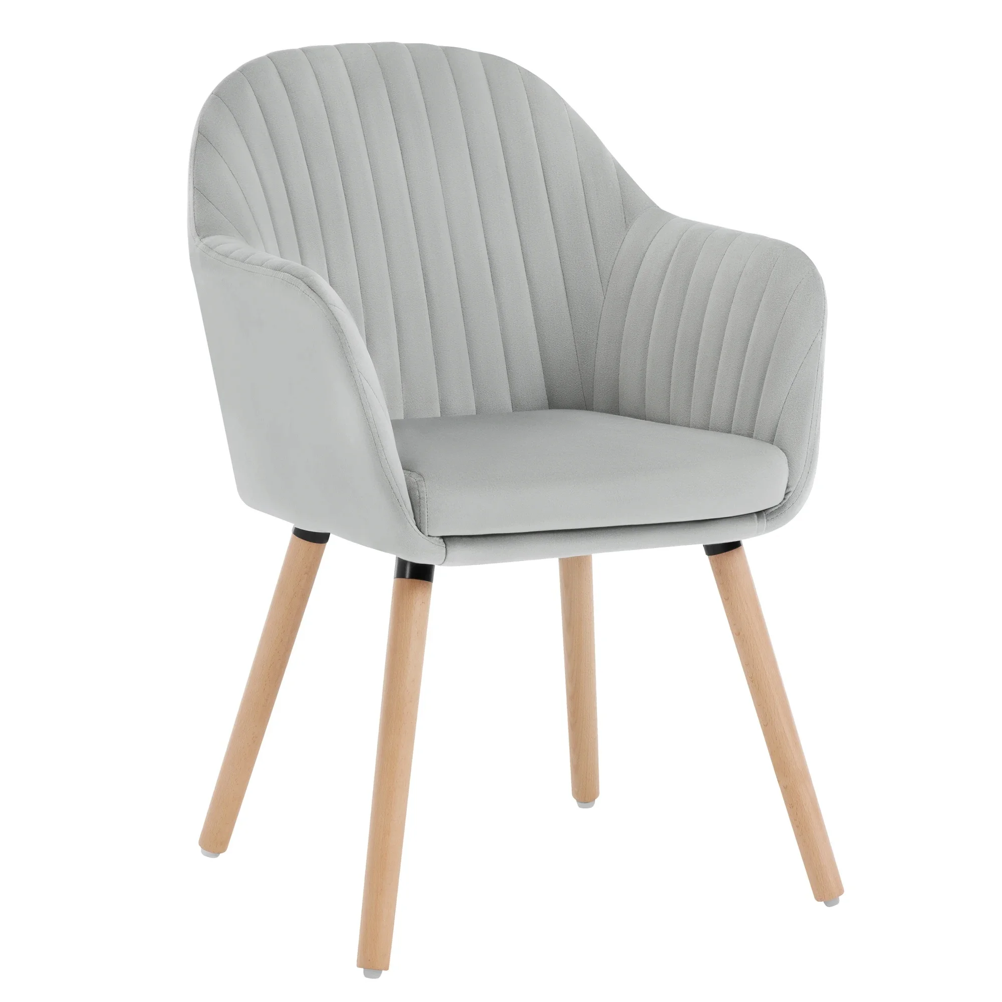 WOLTU Dining Chair Upholstered Counter Lounge Living Room Corner Chair with Armrest Backrest Reception for Restaurant Kitchen