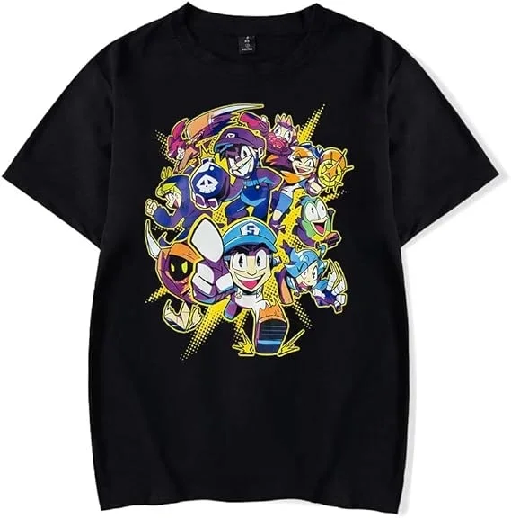 SMG4 T-shirt unisex heren dames mode zomer shirts met korte mouwen casual streetwear - afbeelding 2