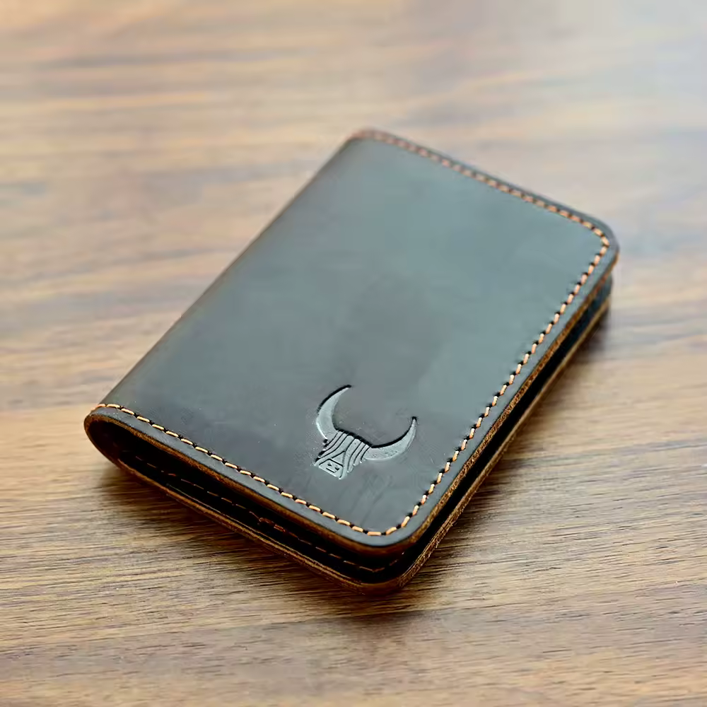 100% אמיתי עור Slim כרטיס אשראי מחזיק ארנק לגברים בנק אשראי רב חריץ Slim כסף מזומן כרטיס מקרה