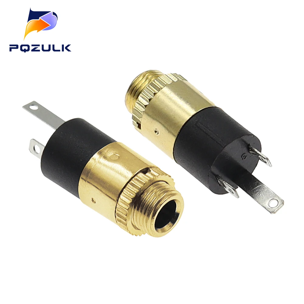 10PCS 3.5MM cylindrical socket PJ-392 Stereo Female Socket Jack with Screw 3.5 Audio Video Headphone Connector PJ392 GOLD PLATED