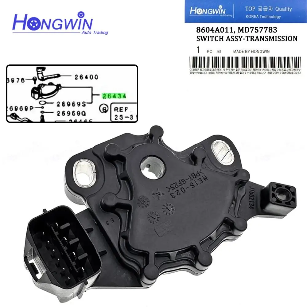 8604A011 Neutral Safety Switch Range Sensor For Mitsubishi Lancer Eclipse Galant Endeavor 97-11 MD757782 8617A007 MR983147 NS239