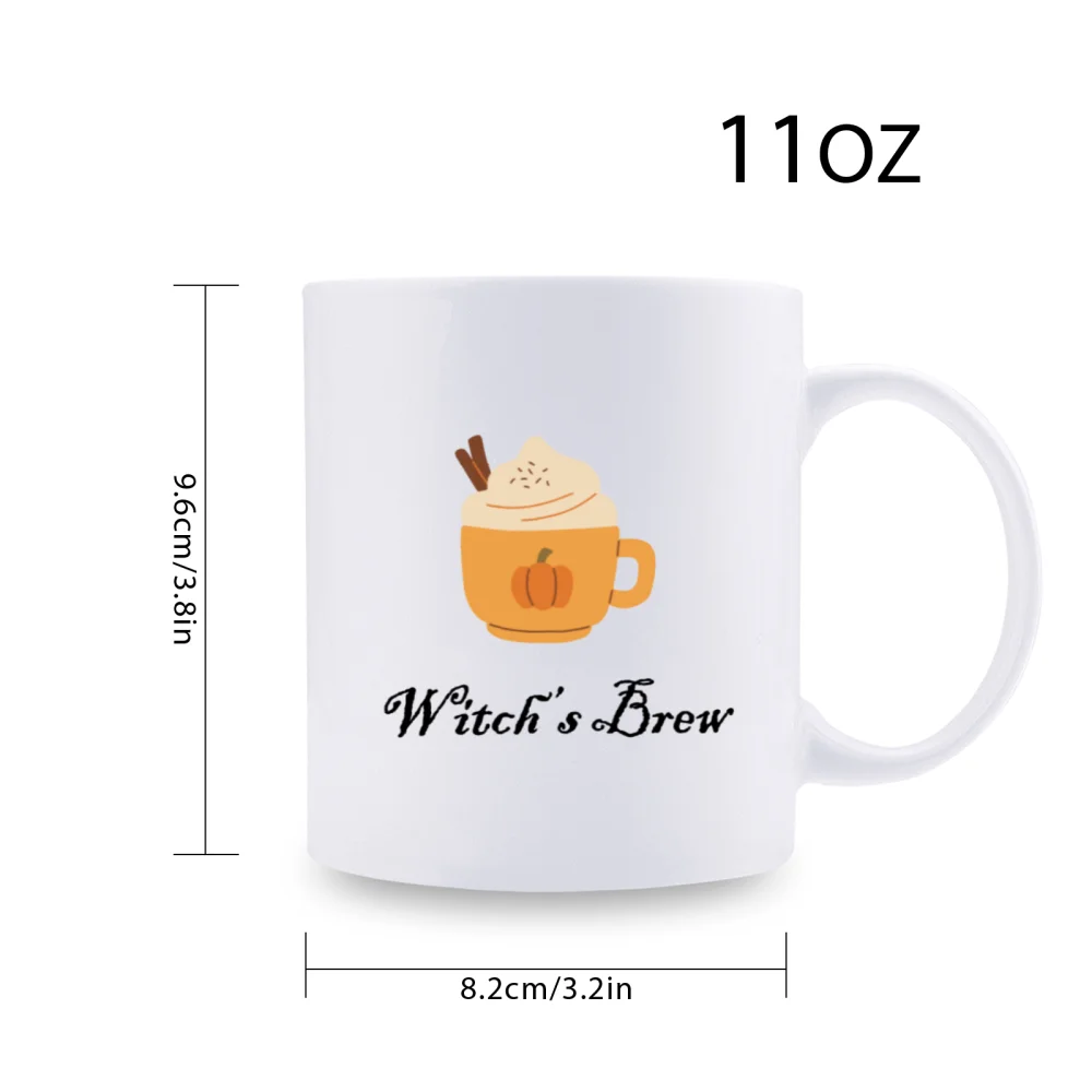 

1pc 3A grade 11 oz witch‘ s brew ceramic cute coffee mug for room Halloween decoration Birthday Christmas Holiday gift