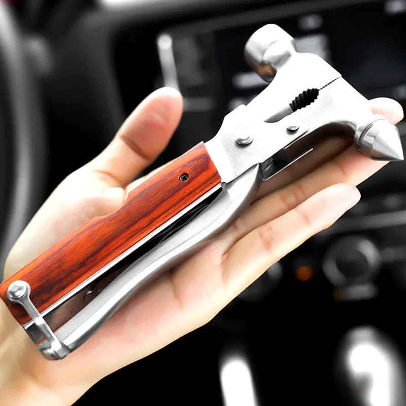Outdoor Conical Hammer Portable Multifunctional Combination Tools Car Safety Hammer Field Survival Equipment