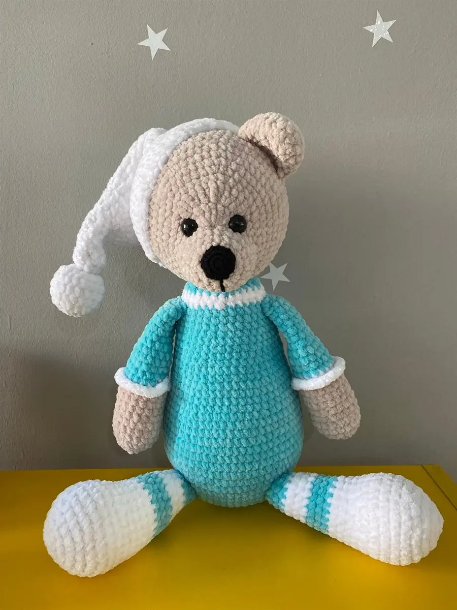 Handmade Cute Bear Amigurumi Toy 40 cm