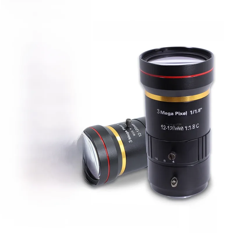 Obiektyw ZLKC 3 Megapiksele 12-120mm Zmiennoogniskowy CCTV Manualna Przysłona F1.8 Mocowanie C 1/1.8 Cala Do Kamer IP Obiektyw o Niskim Zniekształceniu FA 3MP Zoom — zdjęcie 2