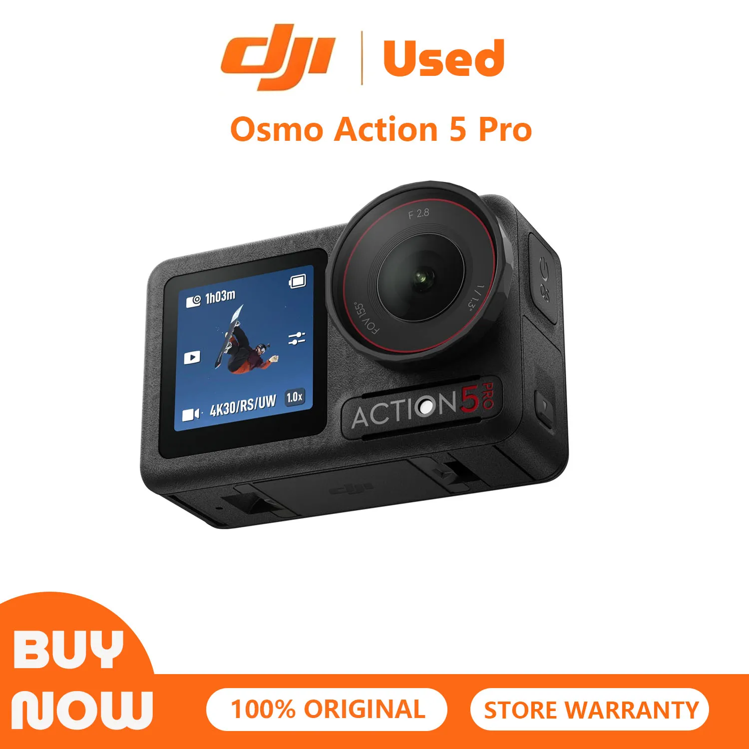 Used-DJI Osmo Action 5 Pro Camera with 1/1.3