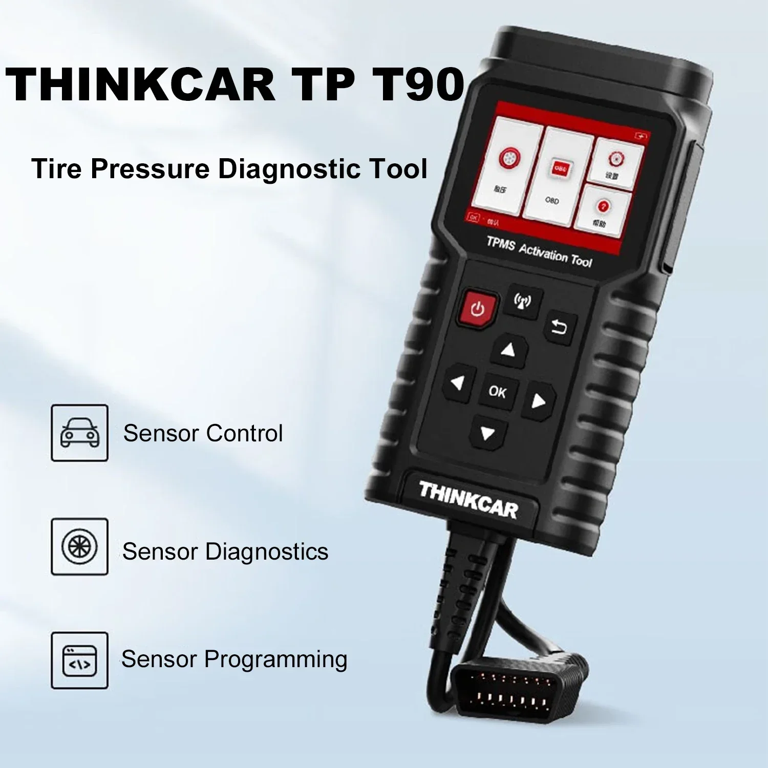 ThinkCar  THINKTPMS TP T90 TPMS S2 Programmer  315MHz 433MHz 2in1 Car Tire Pressure Diagnosis Tool TPMS Sensor Service Tool