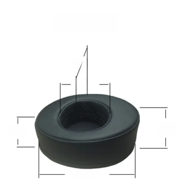 Premium skóra proteinowa earpads 80MM 85MM 90MM 95MM 100MM 105MM 110MM dla Razer dla sony słuchawki Earpad kubki miękka pianka zapamiętująca kształt — zdjęcie 2