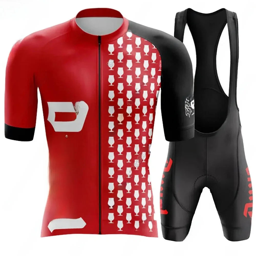 AliExpress NONE Duvel 2025 Cycling Jersey Set Mens Belgium Drink Beer Clothing Road Bike Suit Mountain Bicycle Shirt Bib Shorts MTB Ropa Maillot
