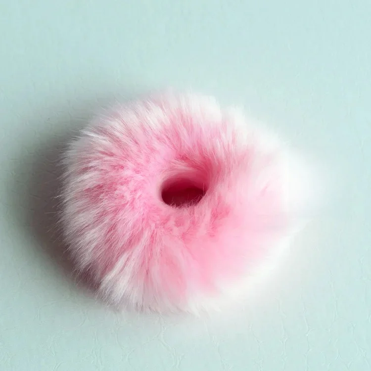 1PC słodkie dziewczyny śliczne małe dziewczyny pompon gumki do włosów podwójne Pom Pom elastyczna opaska do włosów gumki do włosów akcesoria do włosów PJ-1050 — zdjęcie 2