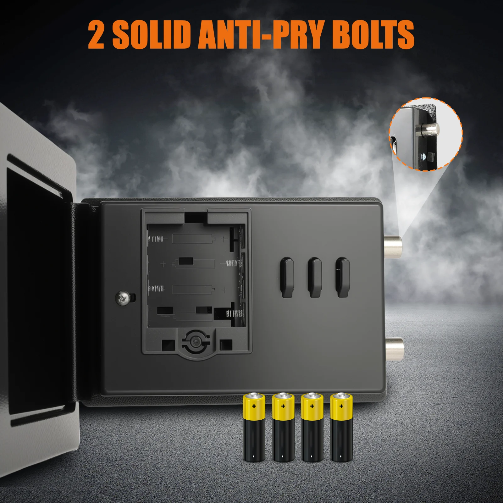 تخزين المنزل صندوق الأمان الآمن قفل الصدر 4.6L أرقام الأمن تخزين مفيد قفل آمن صندوق أمان الصدر الآمن 2 مفاتيح