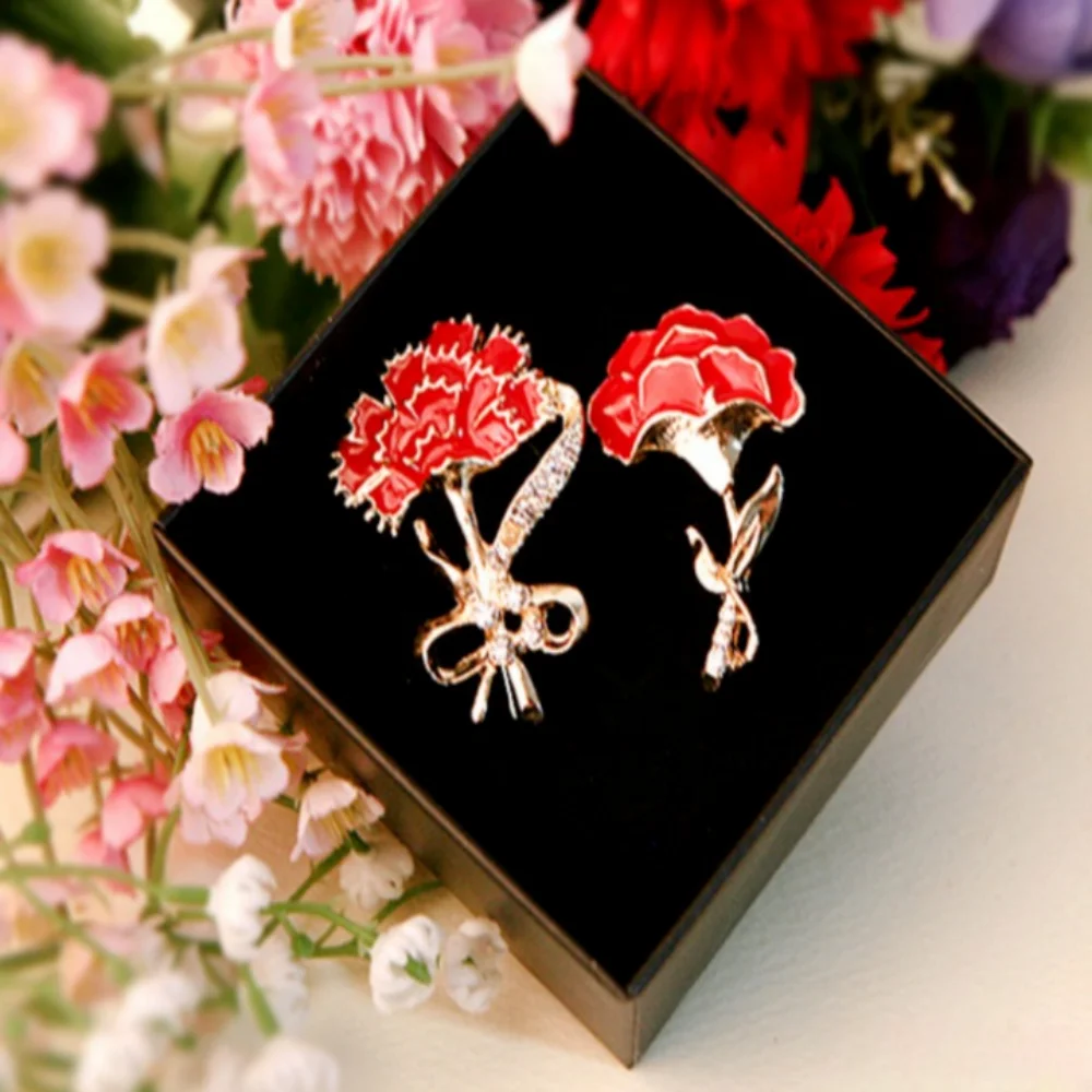 Mother's Day Teacher's Day Carnation Brooch Gift Birthday Parents Teacher