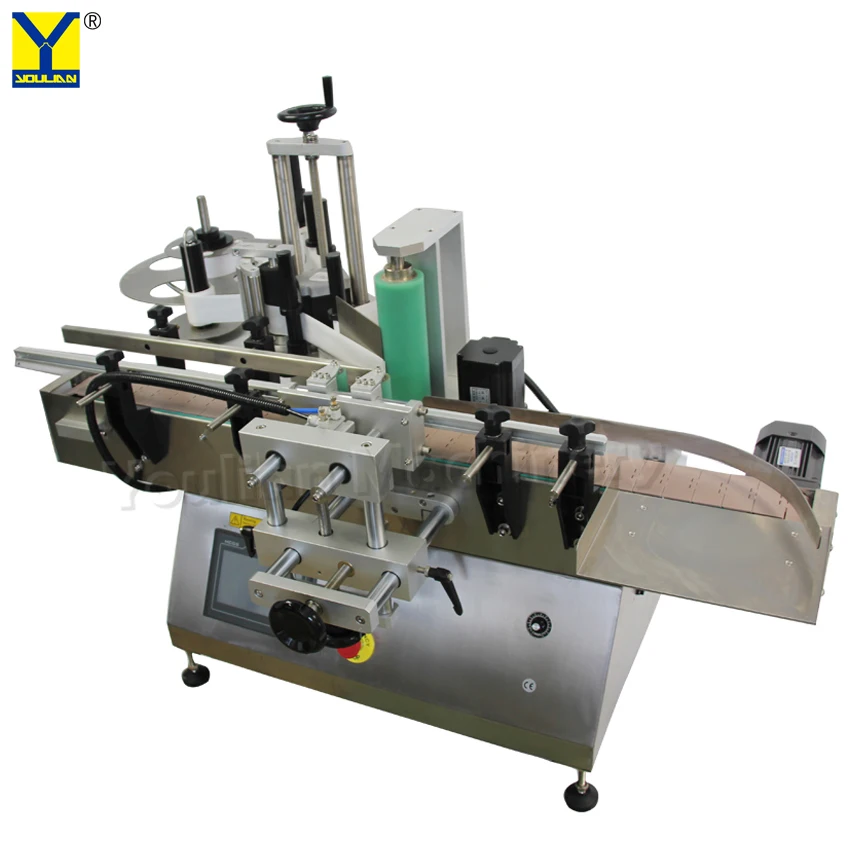 MT-180 Akurasi Tinggi Desktop Otomatis Botol Bulat Pemosisian Mesin Label Pencetakan Botol Air