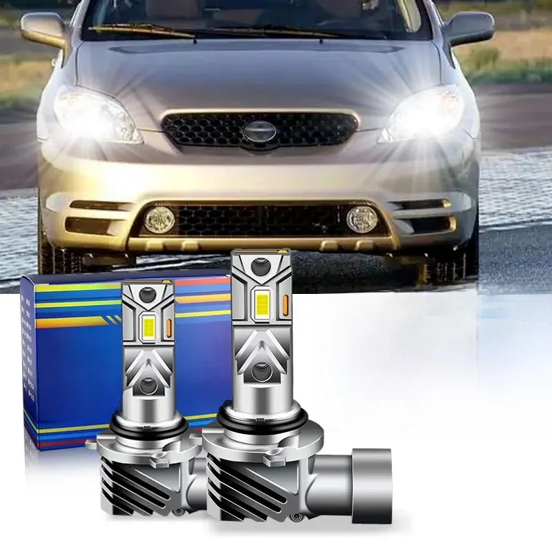 2 SZTUKI CANbus Do Toyota Matrix 2003 2004 2005 2006 2007 2008 Reflektory LED 9005 HB3 9006 HB4 Żarówki świateł drogowych 20000LM Białe — zdjęcie 2