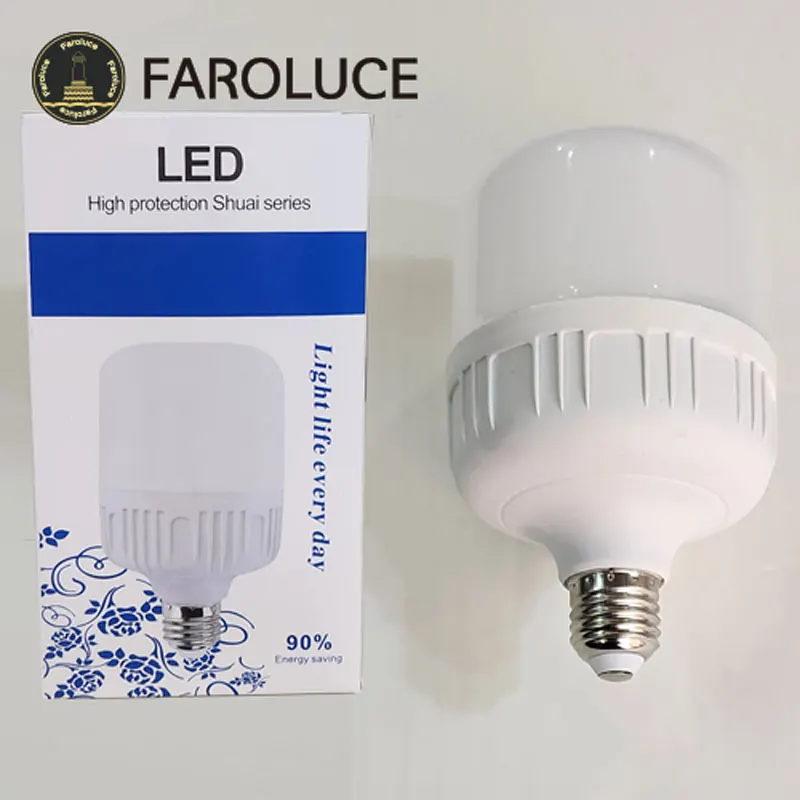 Lampadina a LED cilindrica E27 220V lampada a risparmio energetico ad alta luminosità ad alta dissipazione del calore 30W Home Office Kitchen Garage Garden