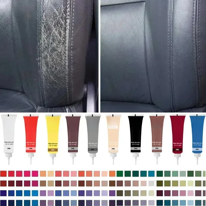 20ml Leather Finish Car Leather Repair Gel Car Seat Leather Uzupełniająca farba renowacyjna do pasty do konserwacji samochodów — zdjęcie 2