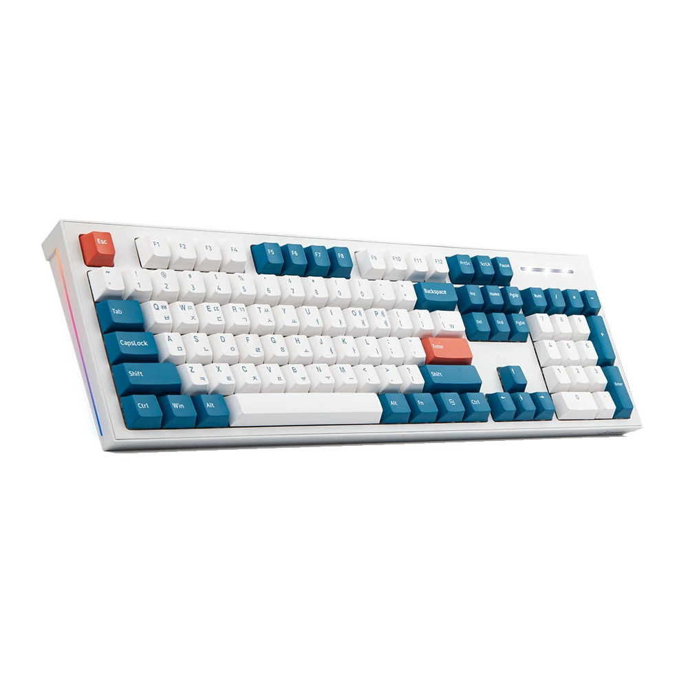 Jooyontech-لوحة مفاتيح الألعاب الميكانيكية ، لوحة مفاتيح led jk01 ، pbt ، طحن ، الكرز ، الكرز ، مفاتيح التكنولوجيا ، 3 ألوان ، جانب حقن فريد ، rgb
