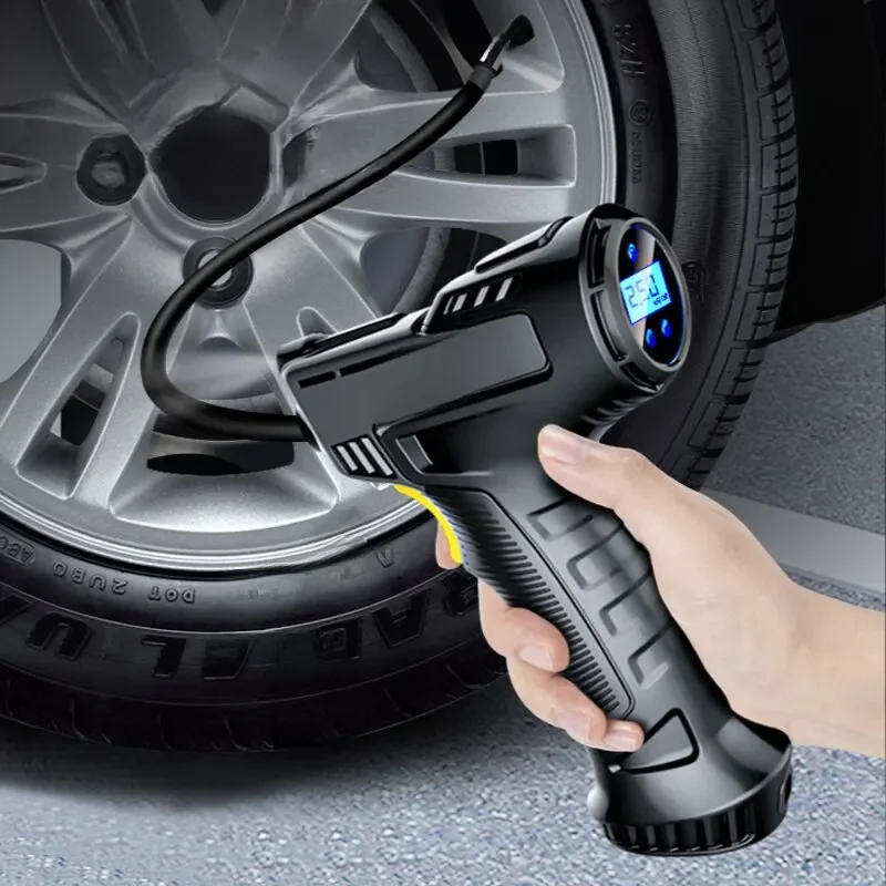 AliExpress EAFC 120W Handheld Air Compressor Wireless/Wired Inflatable Pump Portable Air Pump Tire Inflator Digital for Car Bicycle Balls