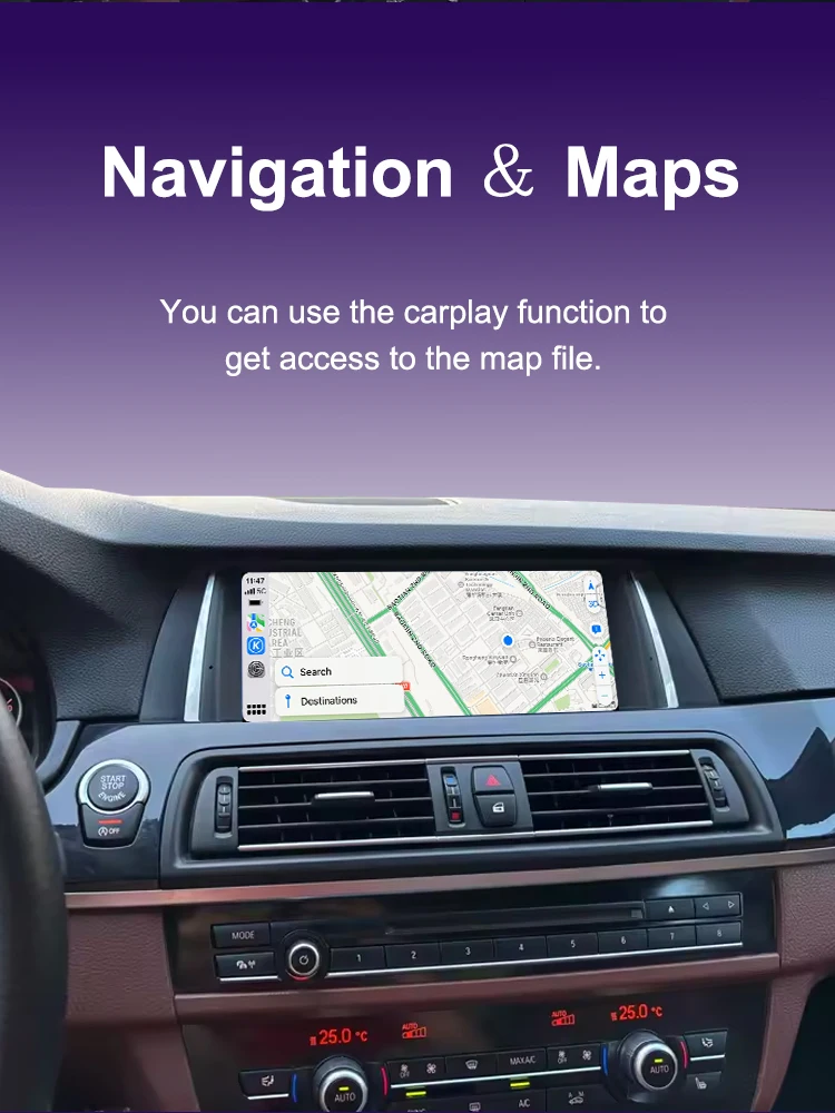AUTOTOP 10,25 "Linux Auto Multimedia Für BMW 5er F10 F11 2010-2016 CIC NBT System Carplay Android Auto Youtube Airplay Einheit – Detail 10