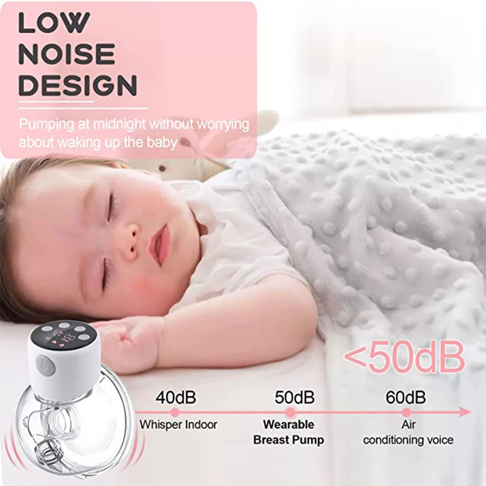 S12 Pro Portable Electric Breast Pump Silent Wearable Automatic Milker LED Display USB Rechargable Hands-Free Milker BPA Free