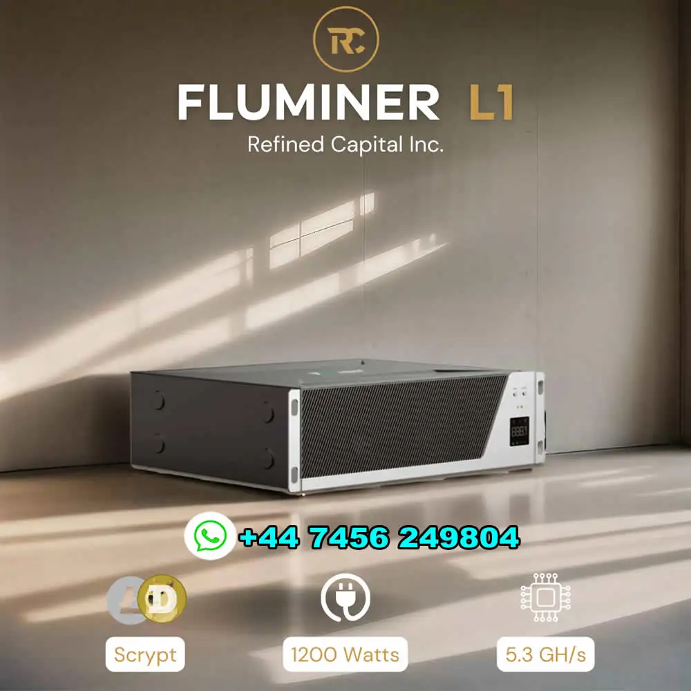 DX BRAND NEW ORIGINAL NEW Fluminer L1 - (5.3GH/s) Dogecoin (scrypt) Miner