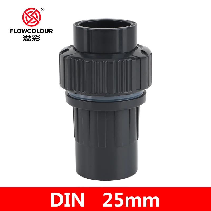 Flowcolour 25-50mm UPVC Quick  Connector Bulkhead Pipe Fittings Coupler Water Connector For Garden Irrigation Hydroponic System