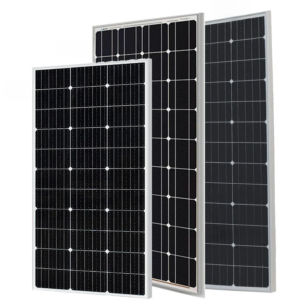 Solar panel Leichtes Solarpanel Modul 120w 150w w Zelle Aluminium rahmen für 12V oder 24V 36V Batterie Auto Home Farm Boot RV Camping Yacht