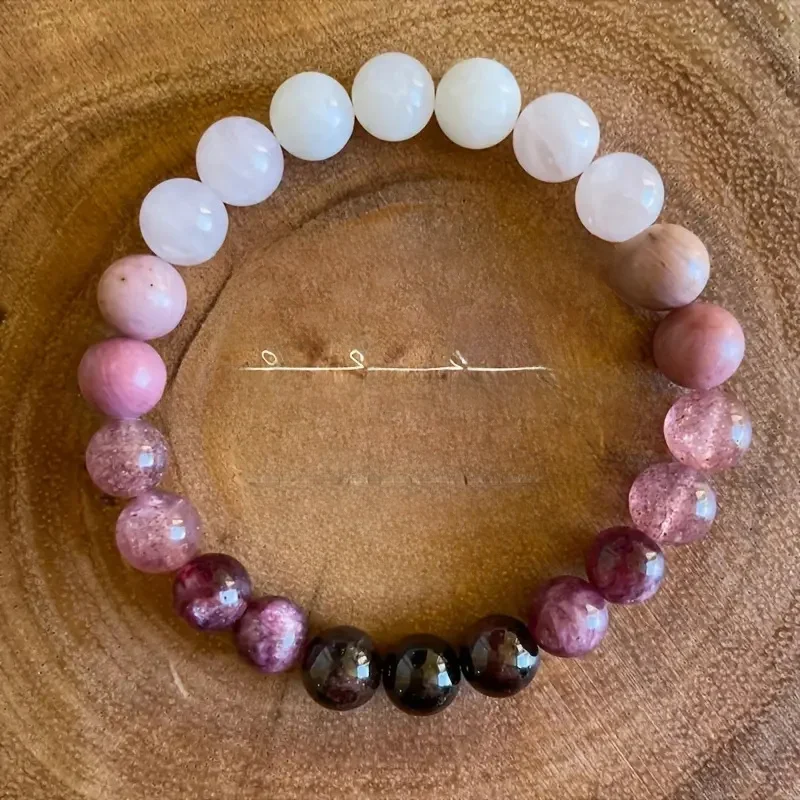 8mm Naturstein Perlen Armband für Frauen Glück ziehen Liebe Reichtum viel Glück bunte Armband