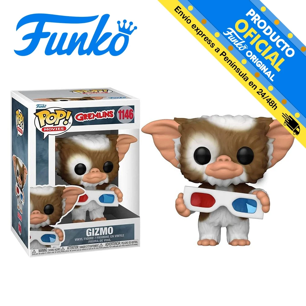 Funko Pop! Gremlins - Gizmo with 3D glasses, 49888, 1146, original, toys, boys, girls, gifts, collector, figures, dolls, shop, with box, new, official license